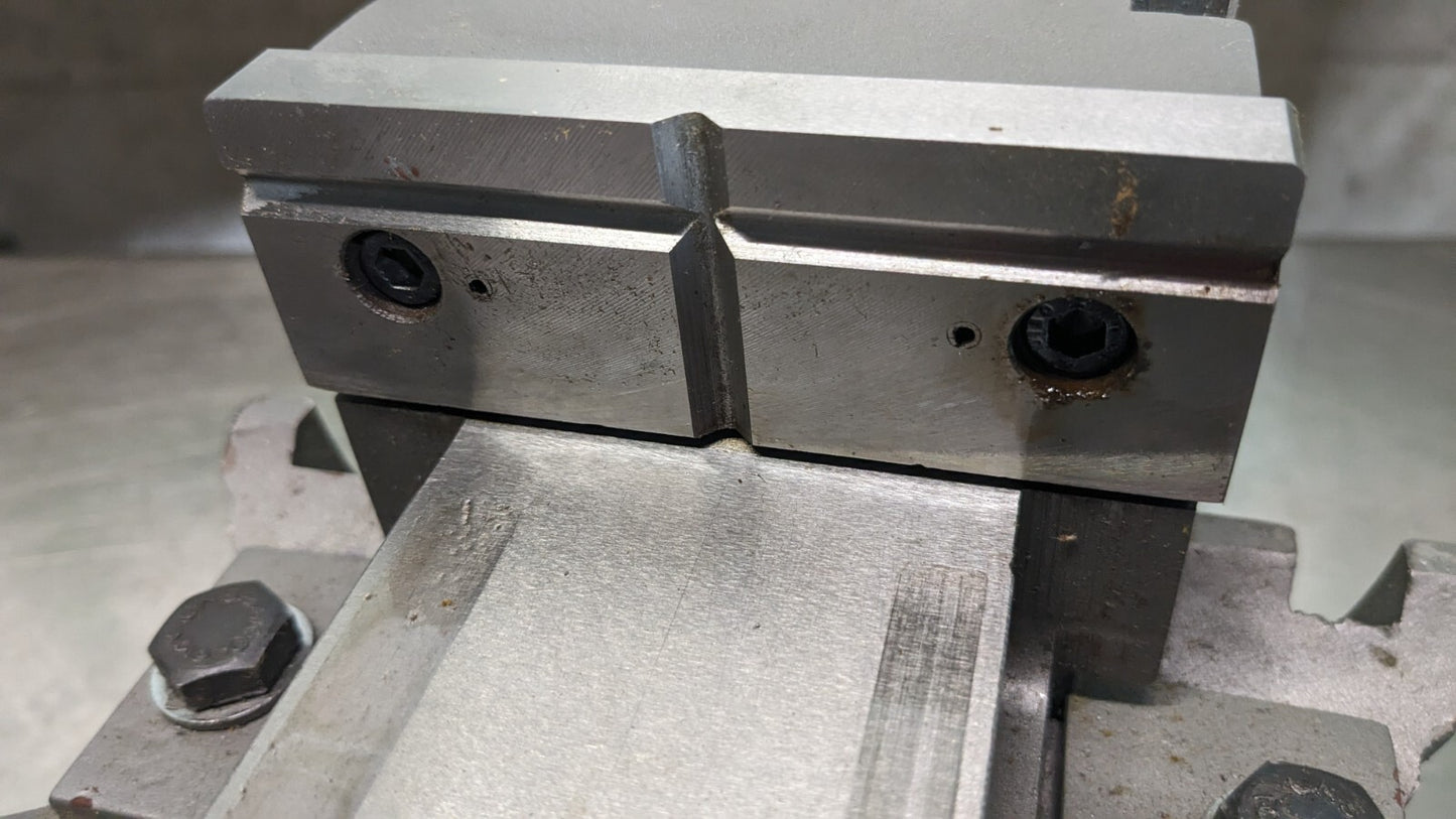 GIBRALTAR Machine Vise 3-Way Angle 4 Jaw Width 4 Jaw Open Swivel Base 110052