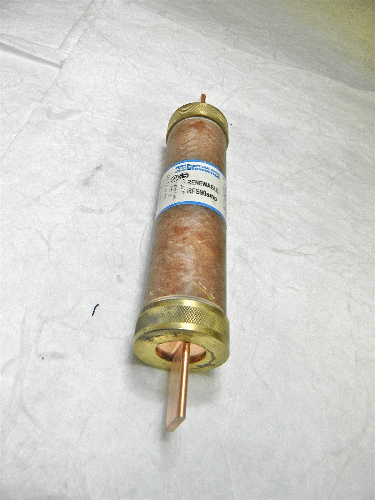 Ferraz Shawmut Renewable Fast Acting Fuse UL Class H 600V 90A 7.88"x1.31" RFS90