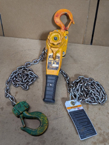 Harrington Lever Chain Hoist 3000 lb Capacity 10ft Lift LB015-10 Parts / Repair