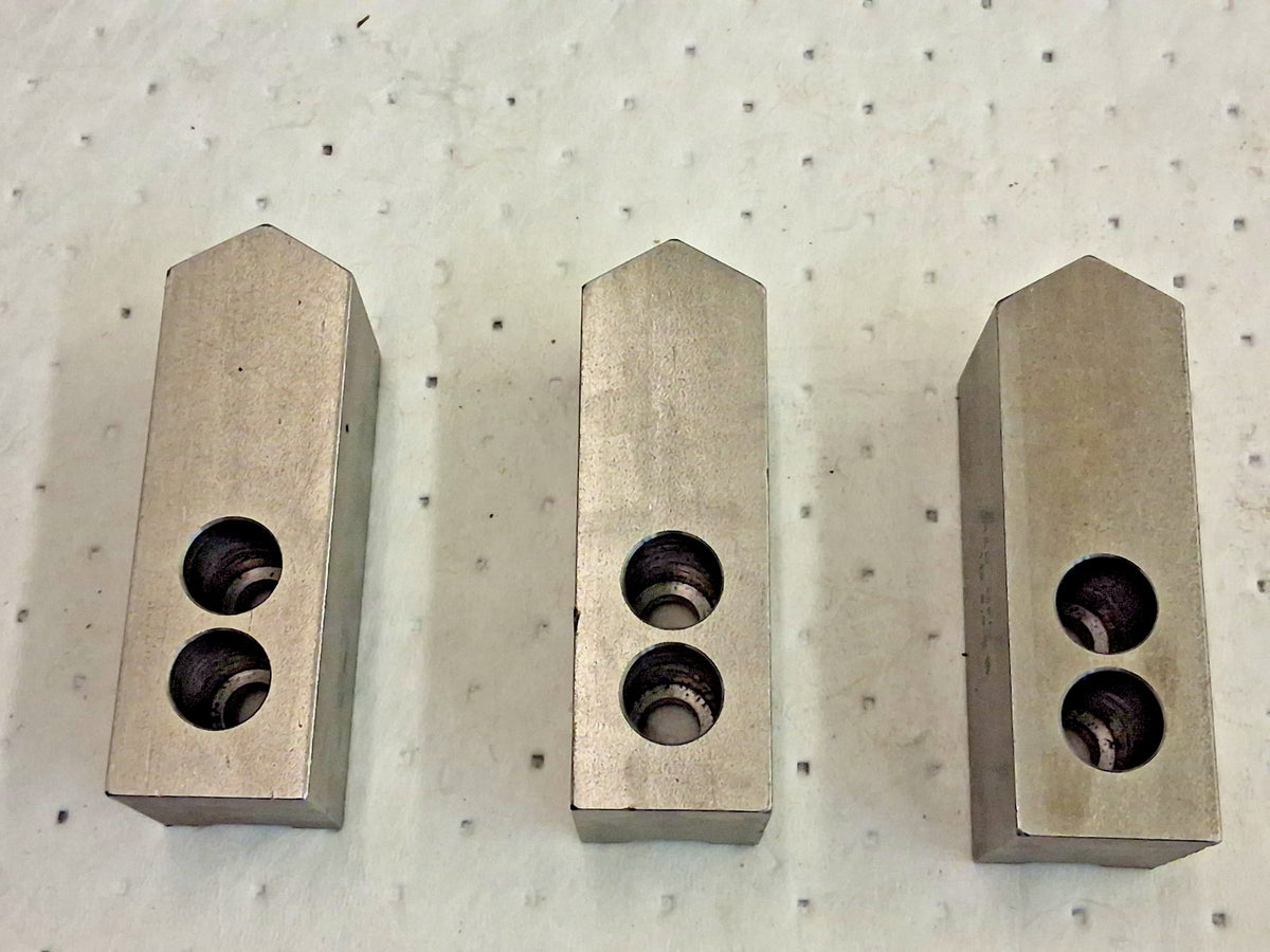 H&R Manufacturing Soft Lathe Serrated Chuck Jaws QTY3 HR112-2.5-OP