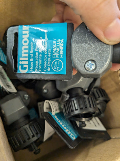 GILMOUR Garden Hose Coupler: 0.5 Hose, Female, 3/4 72pcs 805004-1002