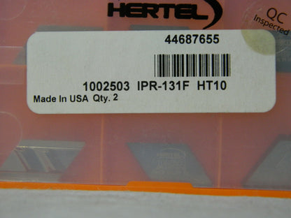 Hertel IPR131F HT10 Carbide Profiling Insert Qty 10 1002503