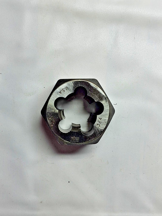 Titan Carbon Hex Rethreading Die 3/4-10 3/4" Thick 33124116