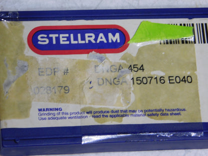 Stellram   Ceramic Inserts DNGA 150716 Grade E040 Box of 10 028179