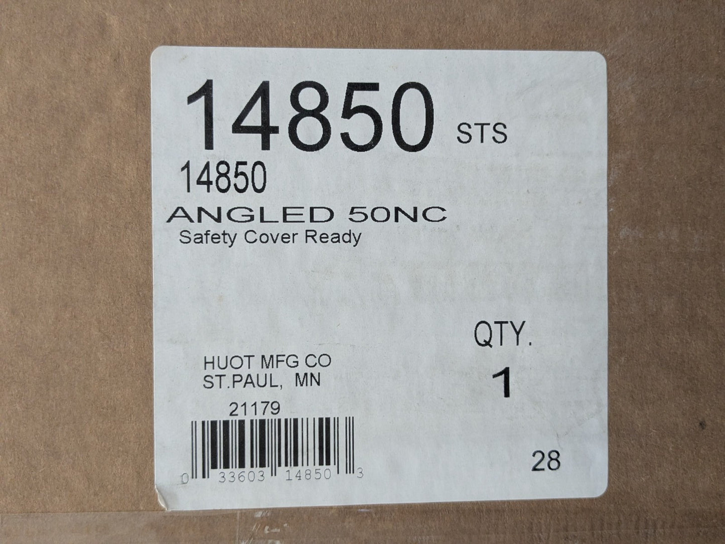 Huot Angled Storage Rack for 50 Taper CNC Tools 18 Holes 27" x 20" x 11" 14850