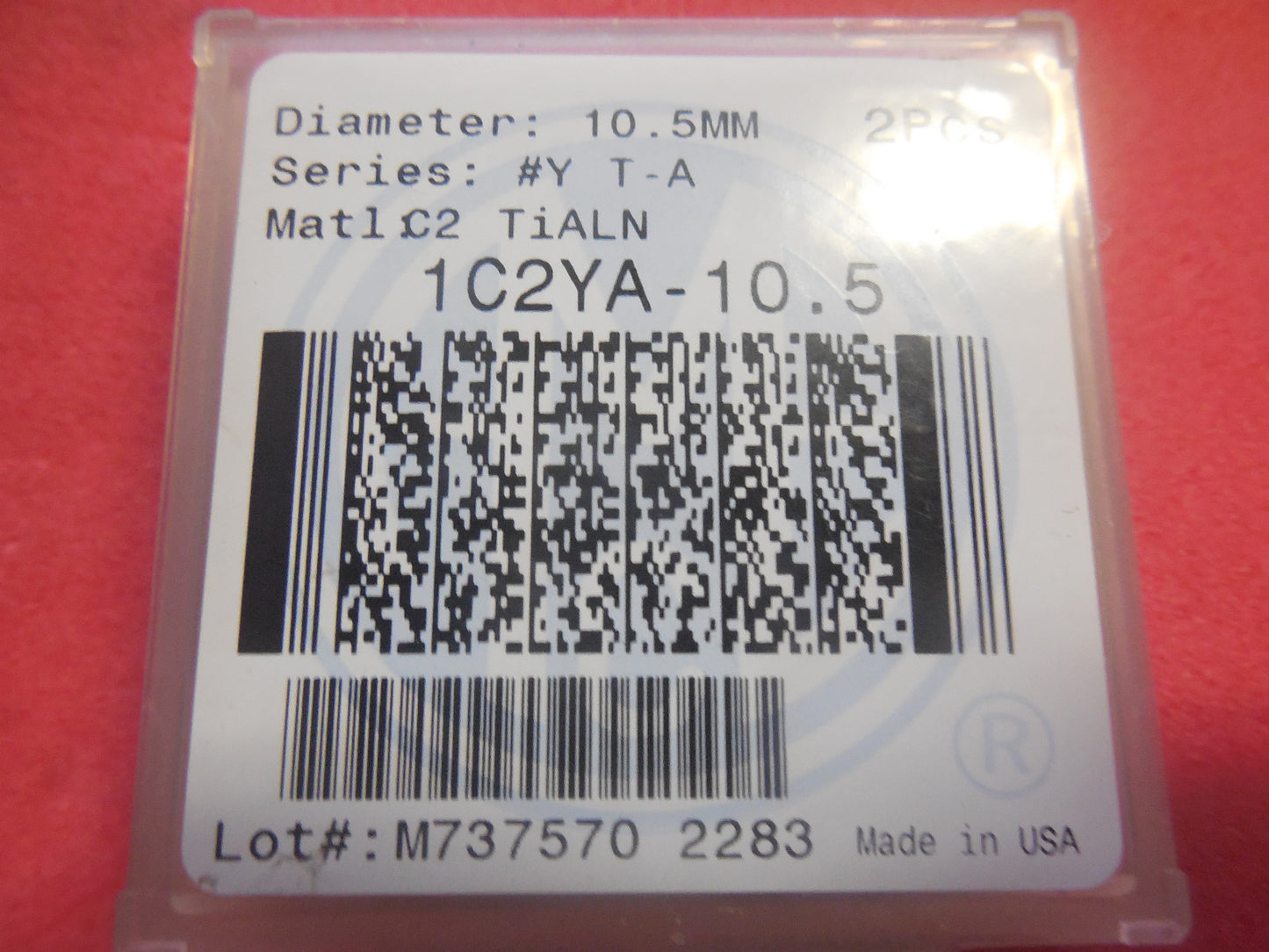 Allied Machine & Engineering 10.5mm Coated C2 Drill Inserts Qty. 2 #1C2YA-10.5
