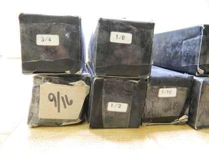Collet Set: 10 Pc, 1/8 to 3/4 Capacity Increments of 1/16 INCOMPLETE 231-0011