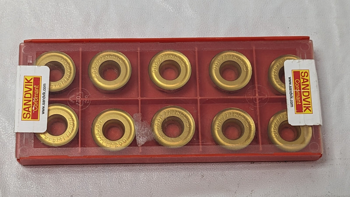 Sandvik Coromant Carbide Milling Inserts RCHT 19 06 00-ML 2040 QTY 10 5740003