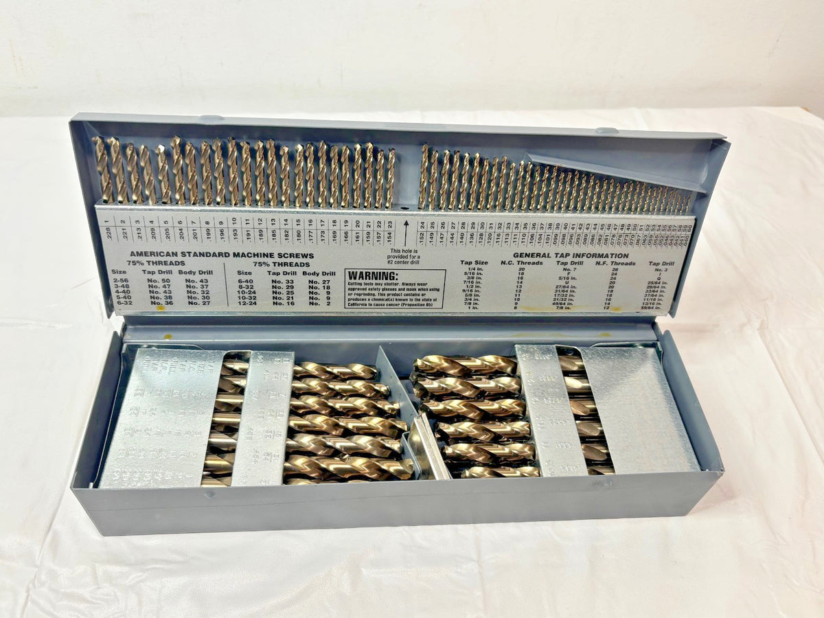 Precision 114 Piece Jobber Drill Bit Set HSSE Bronze C114COMBCSET 5995600