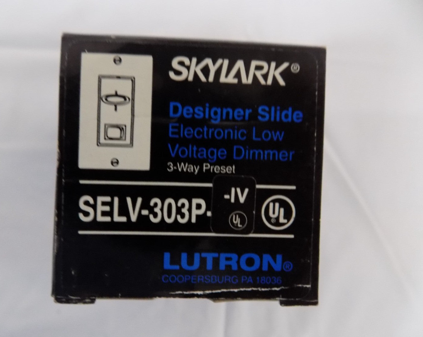Lutron SELV-303P-IV Skylark Preset 3-way Low-voltage Dimmer 300w Max lvory