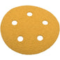 Hook & Loop Disc: 5" Dia, 40 Grit, Coated, Aluminum Oxide box of 50