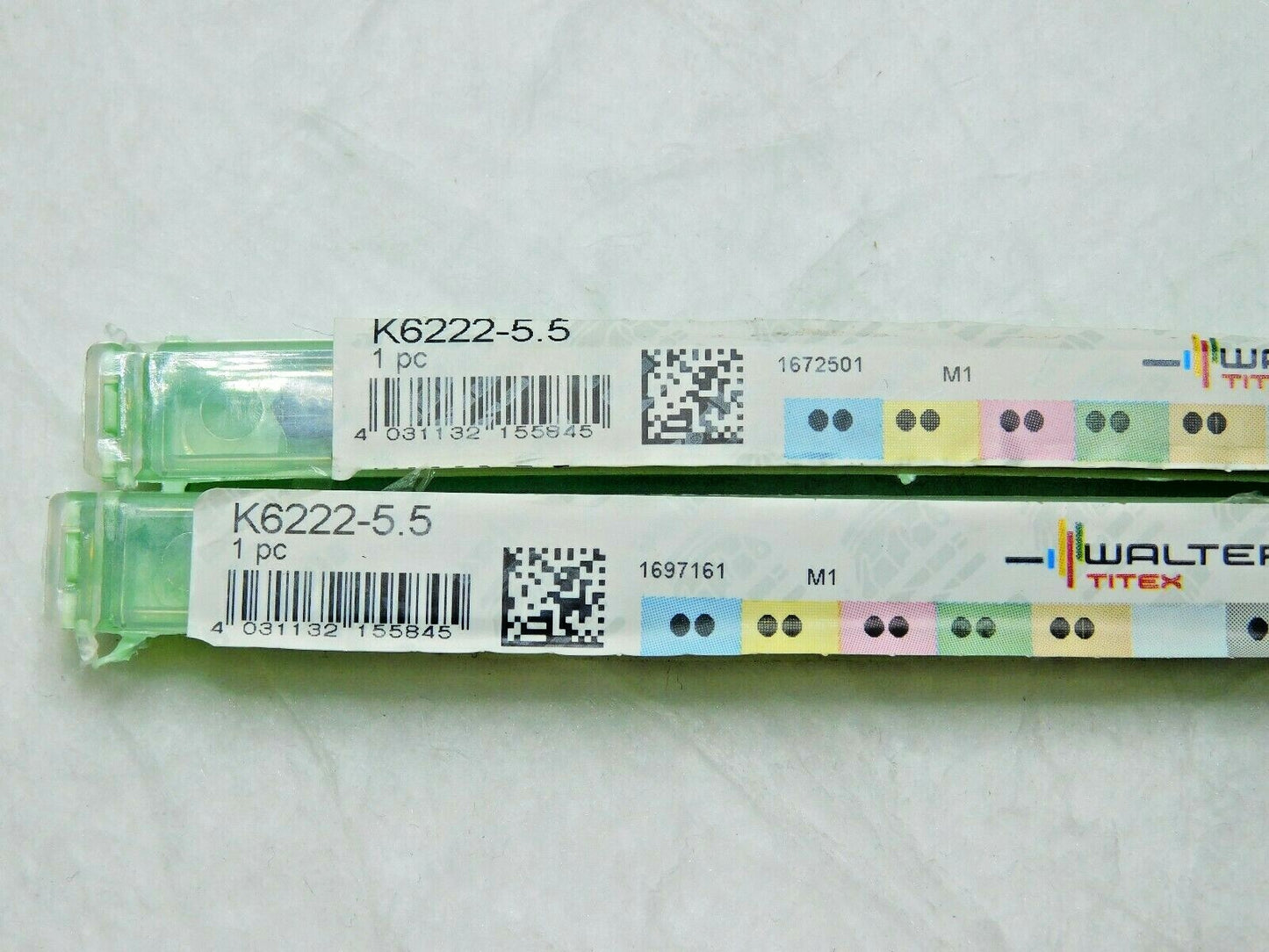 Walter-Titex Subland Step Drills HSS 5.500mm Drill Diam K6222-5.5 Qty 2 5073741