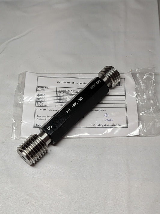 SPI Plug Thread Gage: #1-8 Thread, 3B Class, Go & No Go 34-430-9