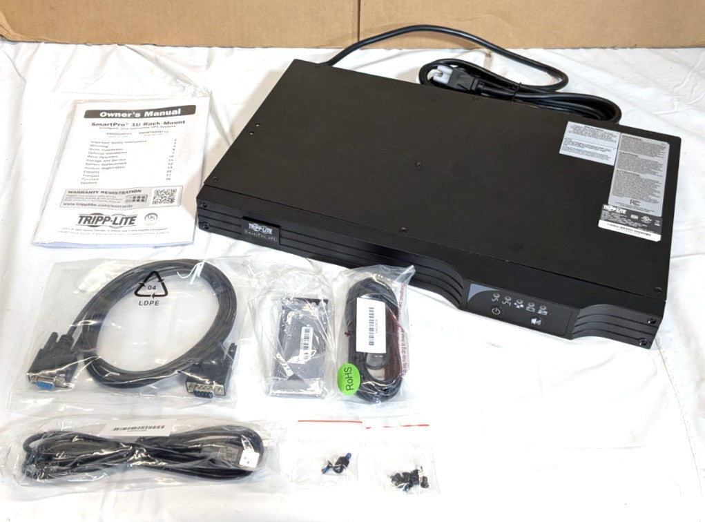 TRIPP-LITE  5.6 Amp 500V  Rack Mount  Uninterruptible Power Supply  SMART500RT1U