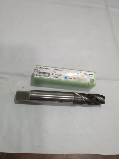 WALTER-PROTOTYP 1/4-18 NPT, 30° Helix, 4 Fl Cobalt Spiral Flute Pipe Tap 5078984