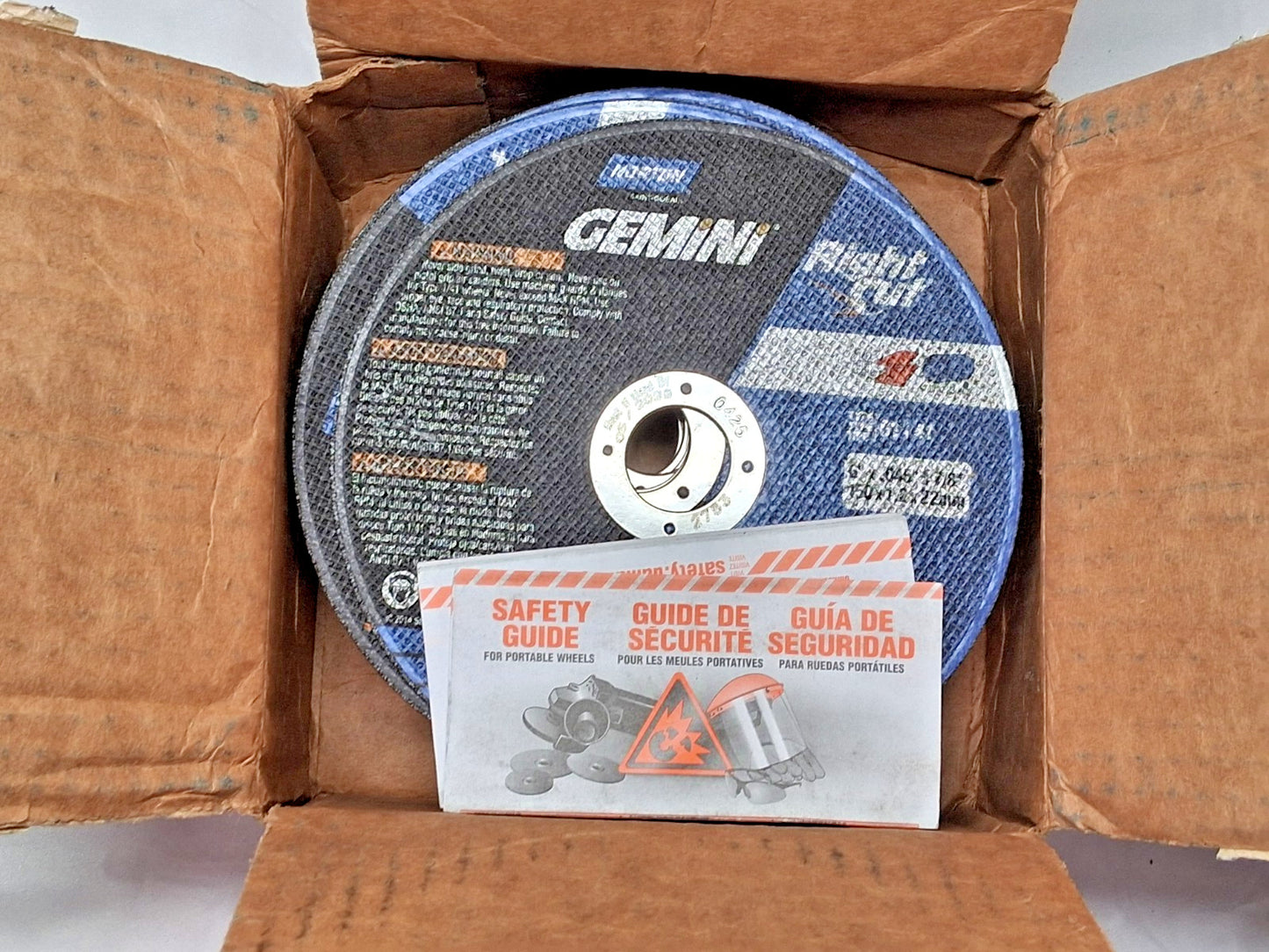 Norton Aluminum Oxide Reinforced Cutoff Wheels T1 6"D 0.0450" QTY25 66252823604