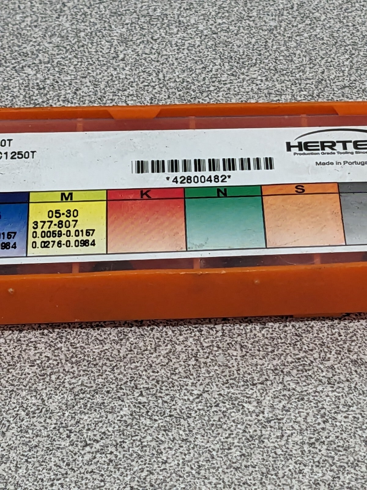 HERTEL Turning Insert: TPG222 HC1250T, Solid Carbide Qty 10 42800482