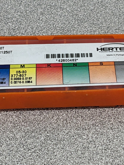 HERTEL Turning Insert: TPG222 HC1250T, Solid Carbide Qty 10 42800482