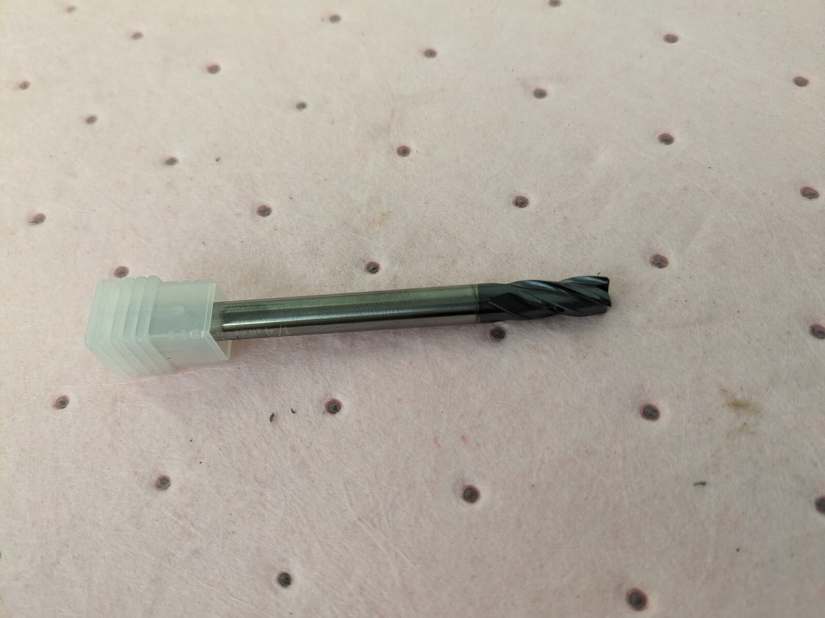 YG CARBIDE 4FL X-POWER end mill WITH CORNER RADIUS EM639905