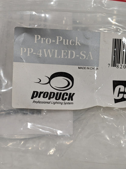 Pro Puck LED Satin Aluminum- 120V system. High Power 4 Watt PP-4WLED-SA