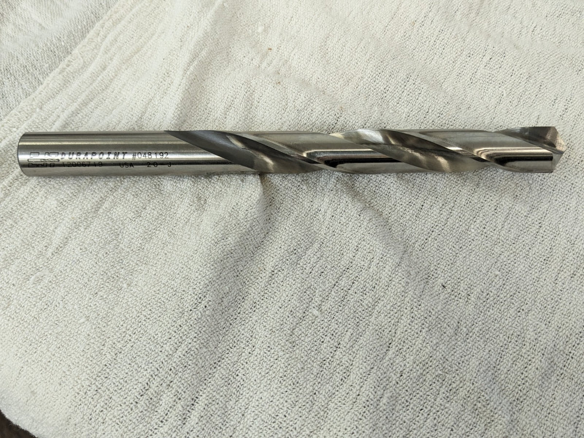 CJT Jobber Length Drill Bit: 43/64 Dia, 118 °, Carbide Tipped 12006719