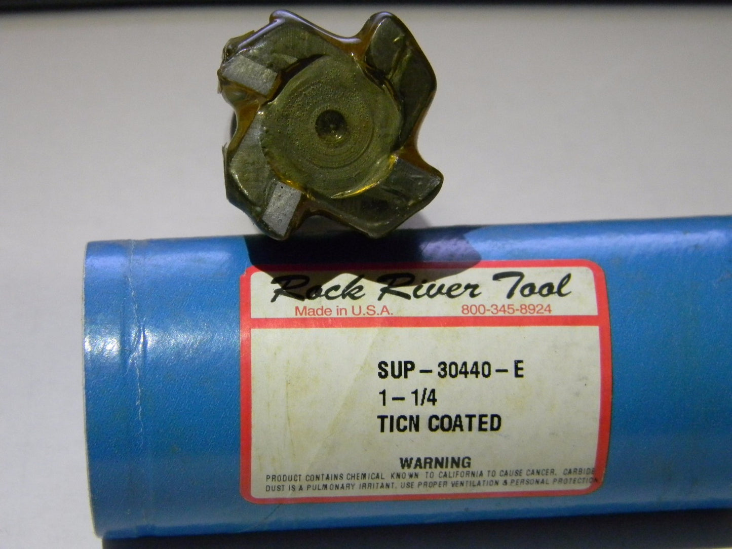 River Rock Tool Single End Mill 1-1/4" x 1-1/4" 4FL Carbide TiCN SUP-3