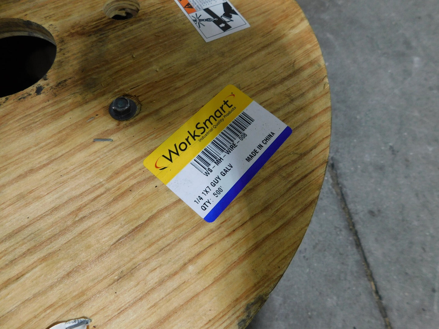 WorkSmart 1/4" Diam Aircraft Cable Approx. 350' WS-MH-WIRE-008 DAMAGE