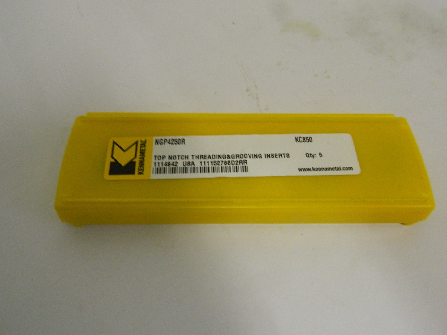 Kennametal Carbide Double End Grooving Inserts NGP4250R KC850 Qty 5 1114942