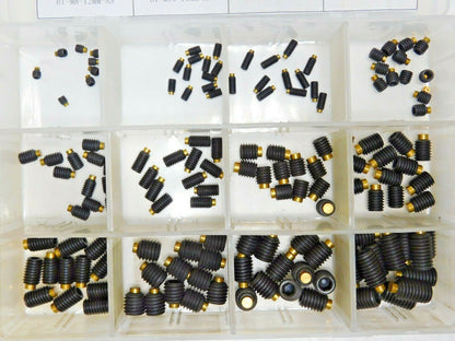 Electro Hardware 144 PCS Alloy Steel Set Screw M4x0.70 to M10x1.50 MET-SET-BT-AS