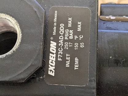 NORGREN FRL Combination Unit: 3/8 NPT B73G-3AK-QD1-RMG