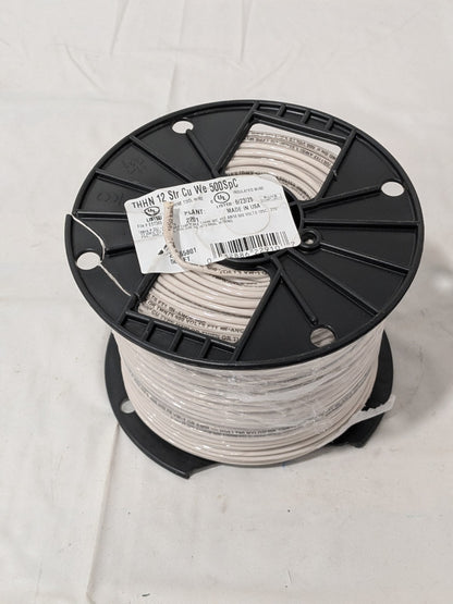 Southwire Building Wire: THHN, 12 AWG, Nylon, Stranded Core, 500' L 22965801