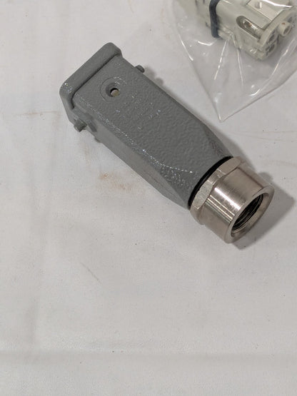 Harting Heavy Duty Power Connectors HAN KIT 4A W/ 3/8 NPT ADAPTER 7310205040001