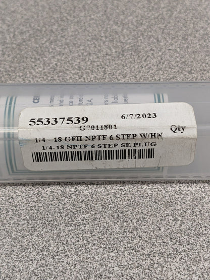 GF GAGE Pipe Thread Plug Gage: Tapered, 1/4-18, Single End 55337539