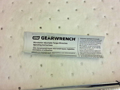 GEARWRENCH Torque Wrench 1/2 in Drive Square Drive 150ft-lb Max 85063M
