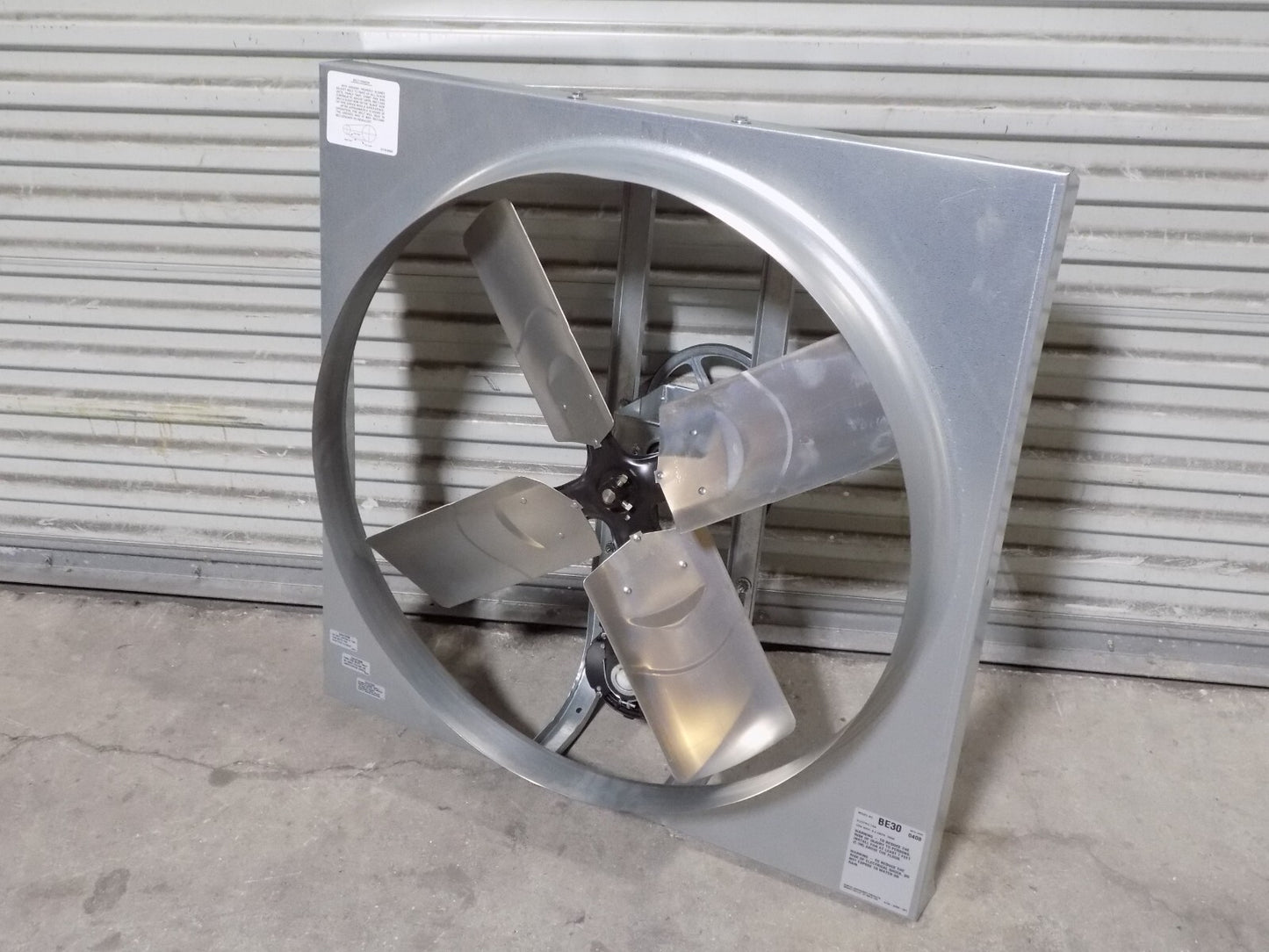 Marley 30" Commercial Duty Exhaust Fan 7730 CFM Max. 1/3 HP 115v BE30 Damag