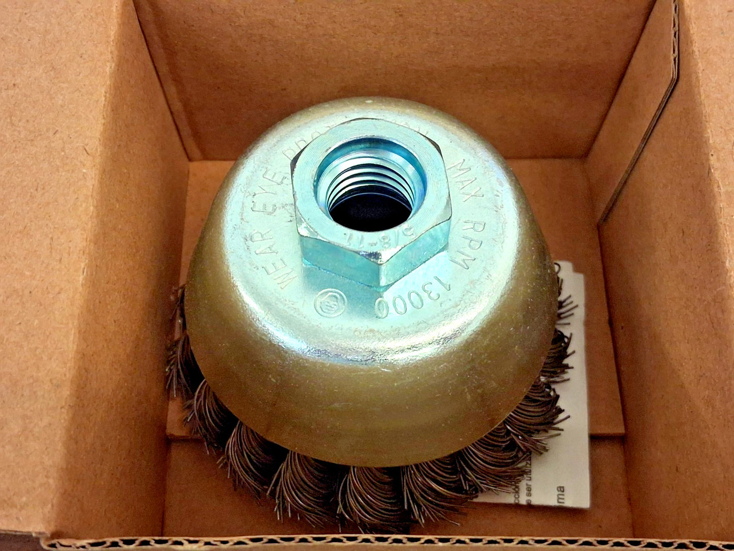 Tru-Maxx Knotted Cup Brush 3-1/2" Dia 0.023" Wire Dia GSSC000007