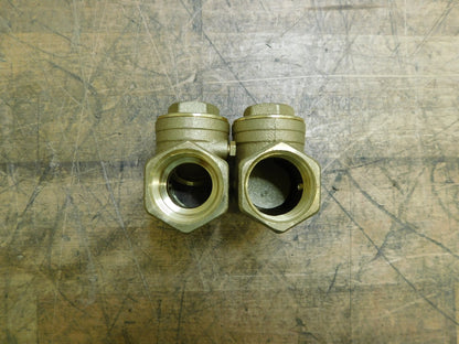 Legend Valve 1" Lead Free Brass Check Valve 2 Pack 105-105NL