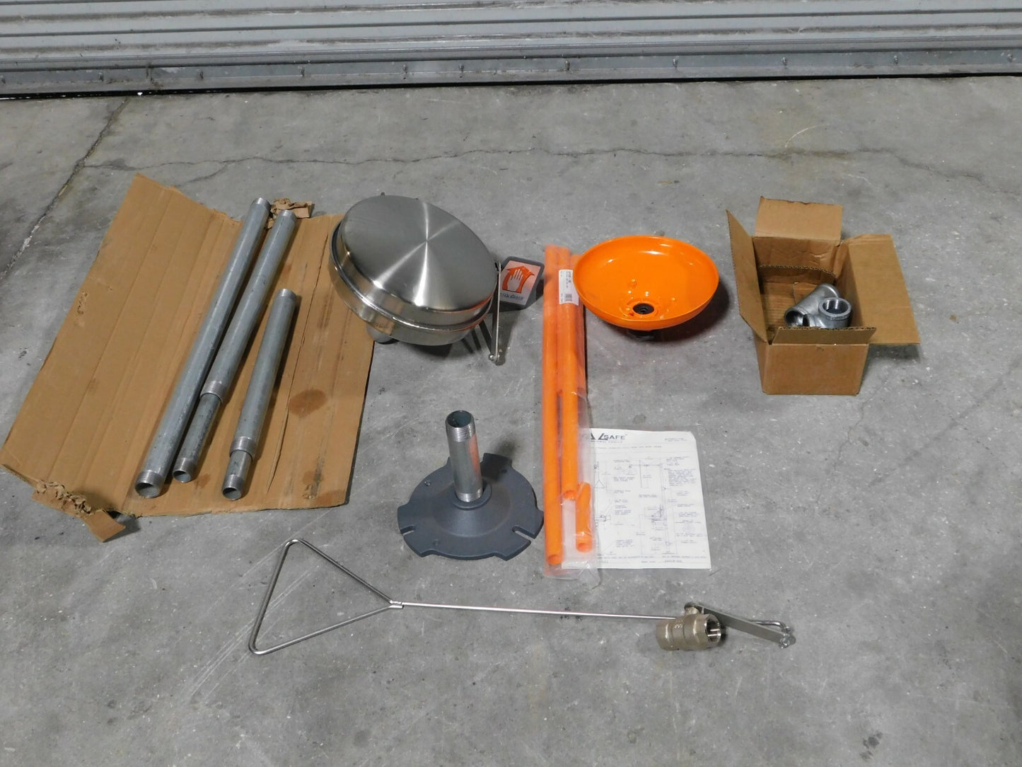 PRO-SAFE Drench Shower & Eyewash Station 1-1/4" Inlet PSG1902BC PARTS/REPAIR