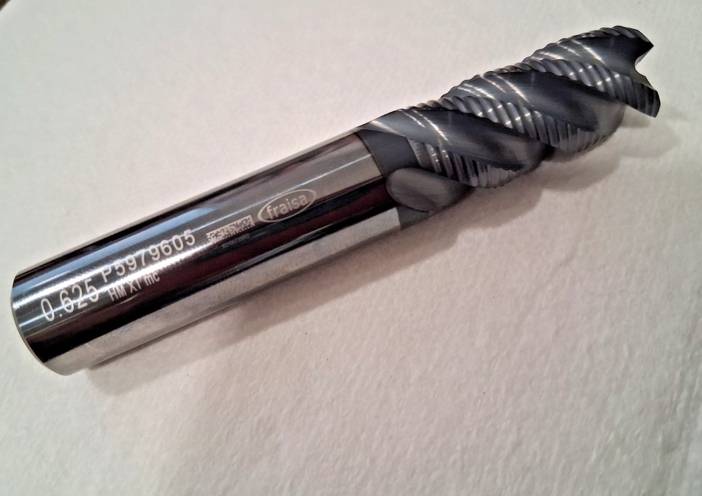 Fraisa Carbide Roughing End Mill 4 FL Single End5/8" Dia P15979605