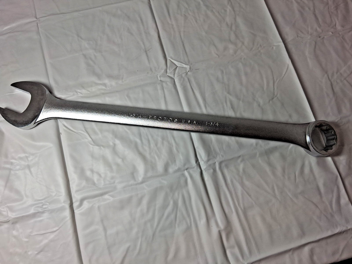 Proto Combination Wrench 1-3/4" Head Size 15 deg Offset 1256