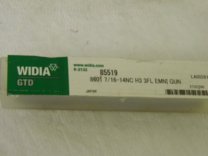 Widia GTD Spiral Point Tap 7/16"-14 NC H3 HSSE 3FL Lot of 3 #85519
