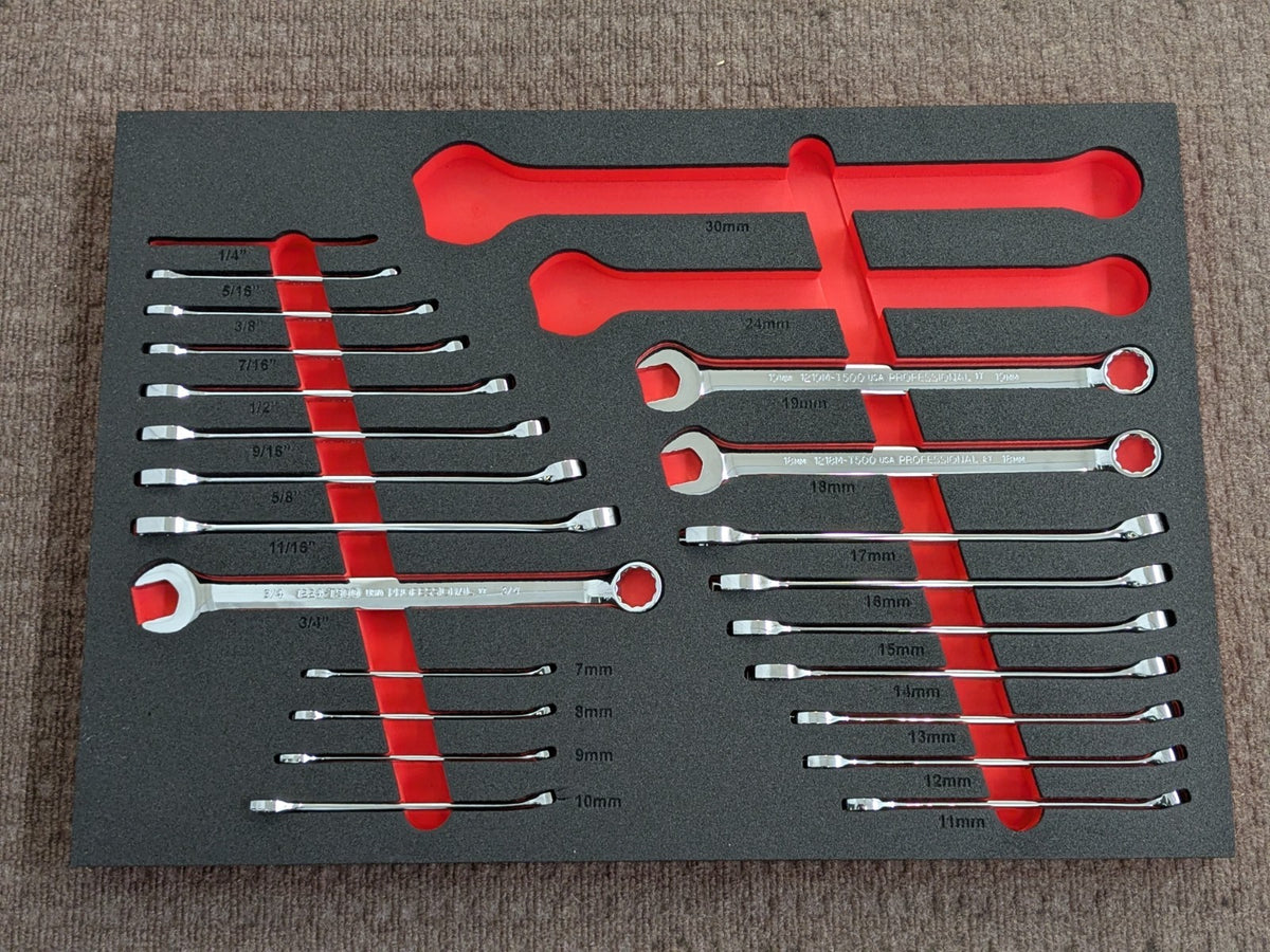 Proto 230 PC. Mixed Hand Tool Set w/ Foam Inserts SAE / Metric 3/8", 1/2" Drive