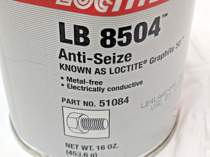 1 LB CAN Loctite Graphite 50 Anti-Seize Lubricant Series LB 8504 51084-234244