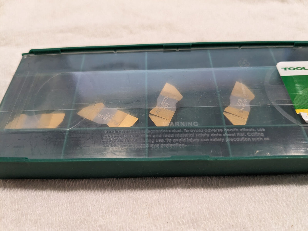 TOOL-FLO Grooving Insert 5pc: FLG3110 GP50, Solid Carbide 563810LN4C