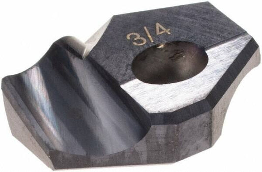 Hertel Series HMD 3/4" Diam Grade HC125MD 140° Replaceable Drill Tip 4005836