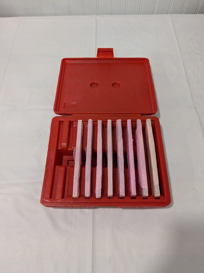 16 Pc. Alloy Steel Thin Parallel Set 6" Long x 1/8" Thick INCOMPLETE 637-7030