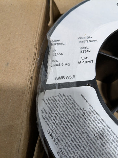 Welder's Choice MIG Welding Wire: ER308L, 0.0350" Dia, Stainless Steel 59802454