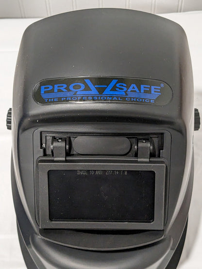 PRO-SAFE Welding Helmet: Black, Nylon, Shade 10 WH-100-ST