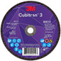 3M Depressed-Center Wheel: 4" Dia, 5/32" Thick, 3/8" Hole Qty 10 7100305152