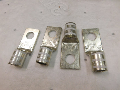 Thomas &amp; Betts Noninsulated Compression Square Ring Terminal Box of 4 54181